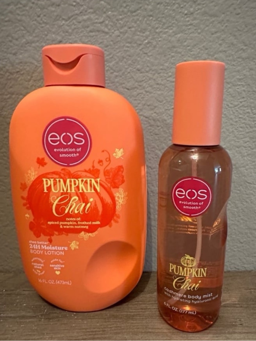 NEW! EOS Pumpkin Chai Body Lotion & Body Mist